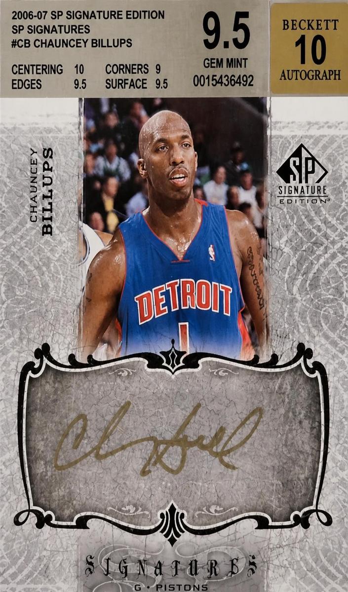 2006 SP Signature Chauncey Billups [Gold] #SPS-CB card