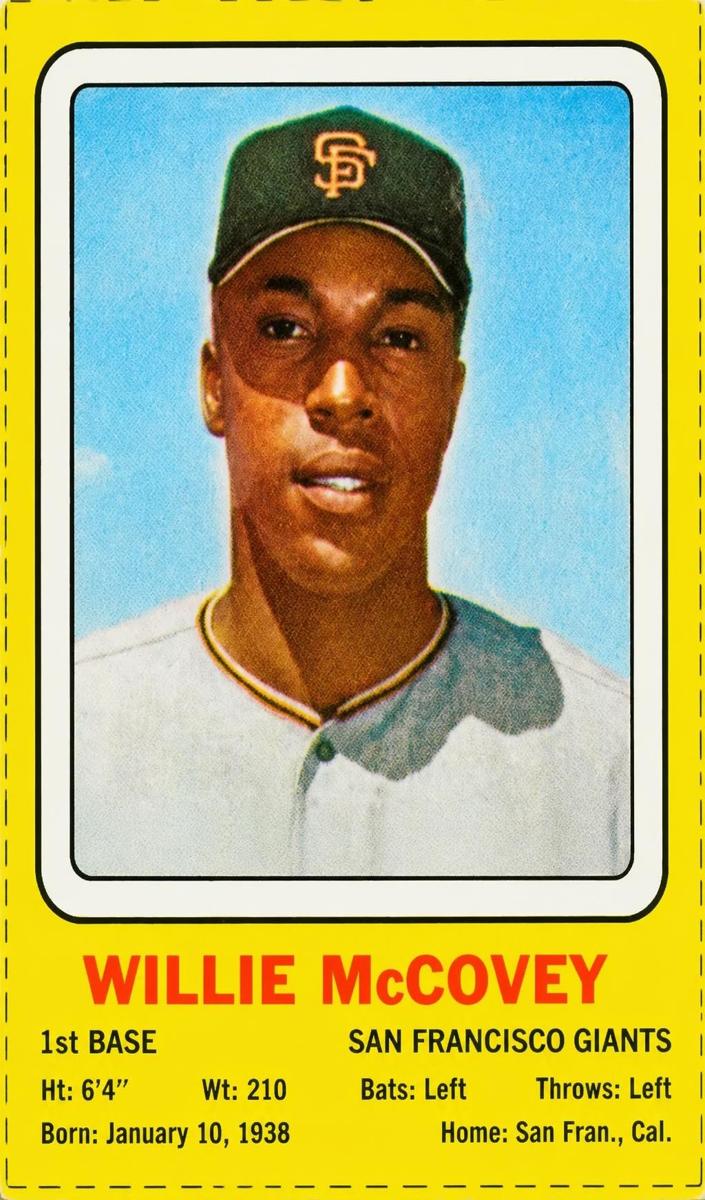 1969 Willie McCovey [Hand Cut Side Panel] #NNO