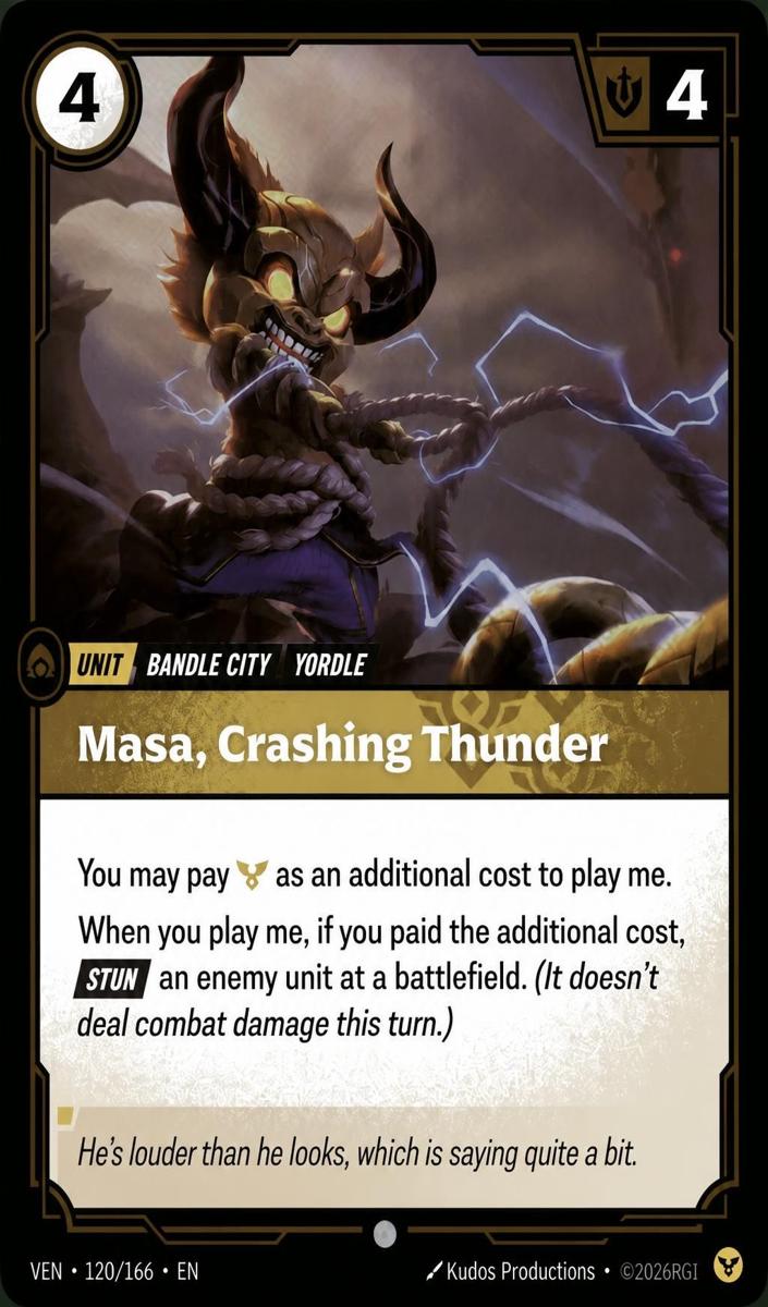 2026 Masa, Crashing Thunder [Foil] #120