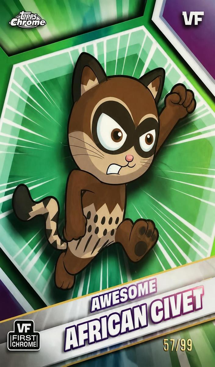 2026 Awesome African Civet [VF Green Refractor] #25