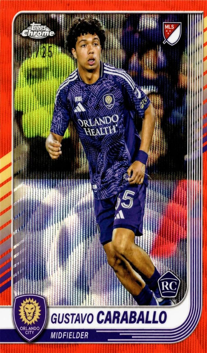 2025 Gustavo Caraballo [Orange Wave Refractor] #146