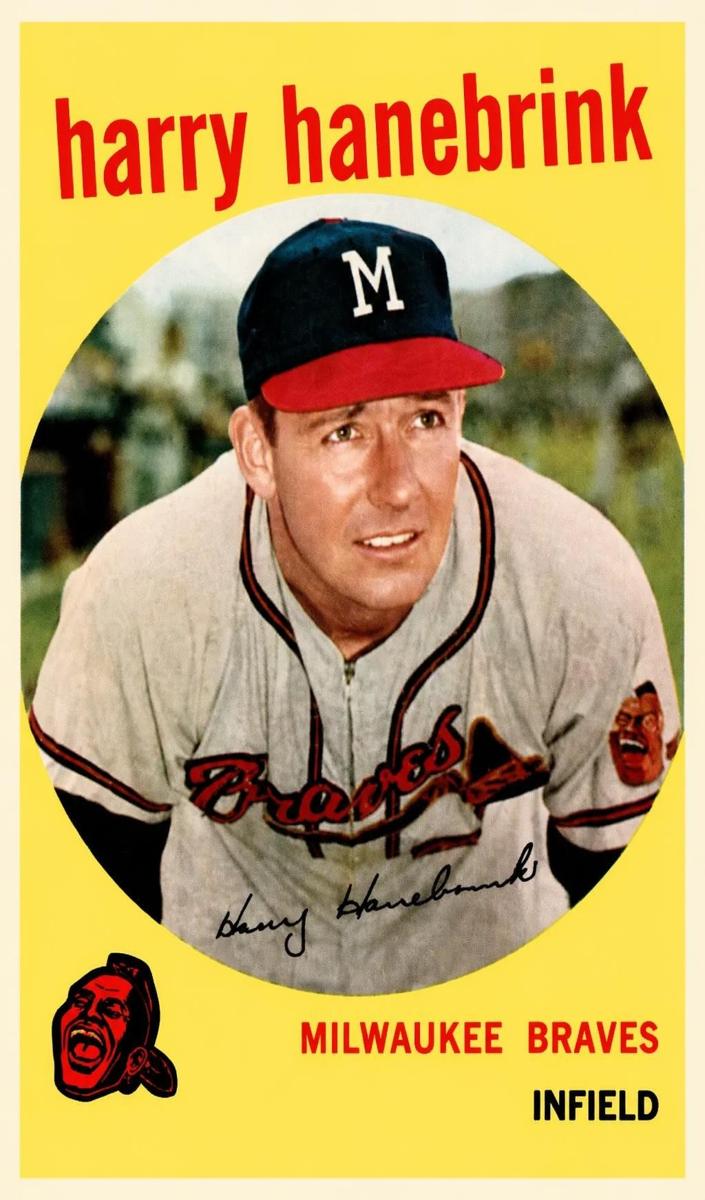 1959 Topps Harry Hanebrink [No Trade Statement] #322 card