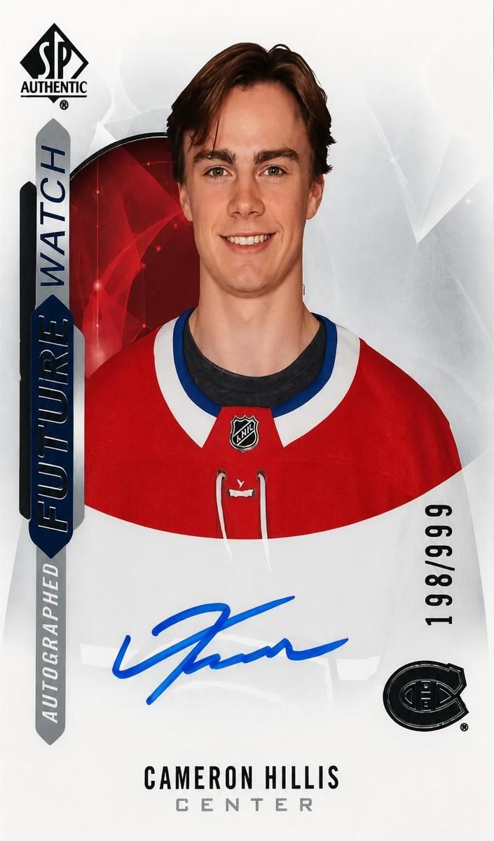 Cameron Hillis - 2020 SP Authentic Hockey