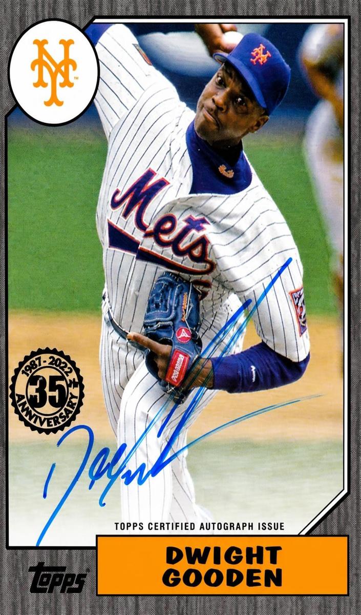 2022 Topps Dwight Gooden [Black] #87BA-DG card