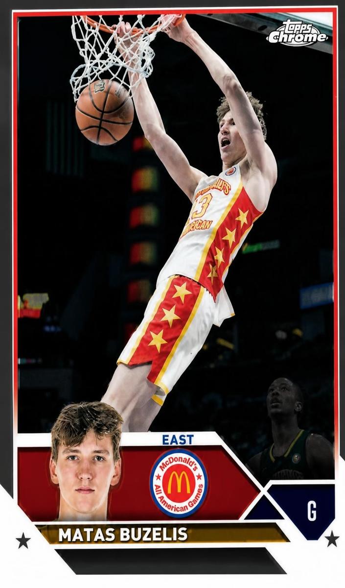 2023 Topps Chrome McDonald's All American Matas Buzelis #3 card