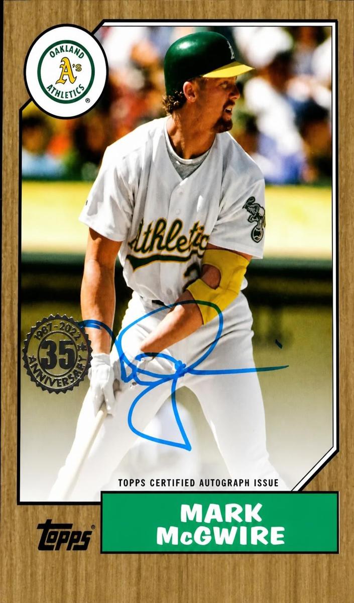 2022 Topps Mark McGwire [Gold] #87BA-MMC card