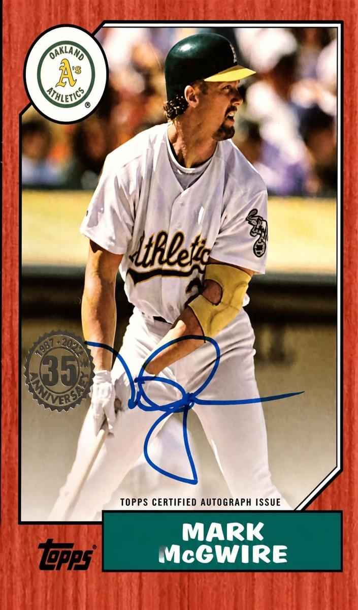 2022 Topps Mark McGwire [Red] #87BA-MMC card