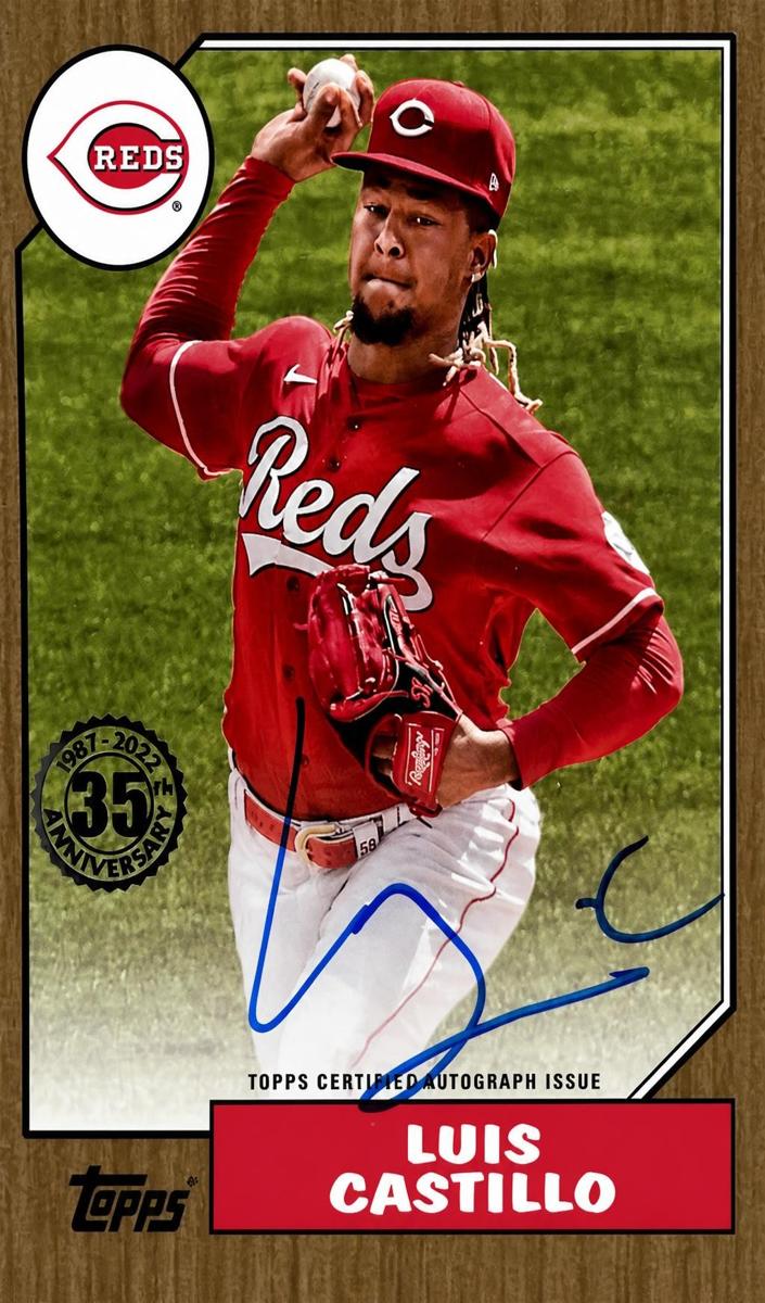2022 Topps Luis Castillo [Gold] #87BA-LC card