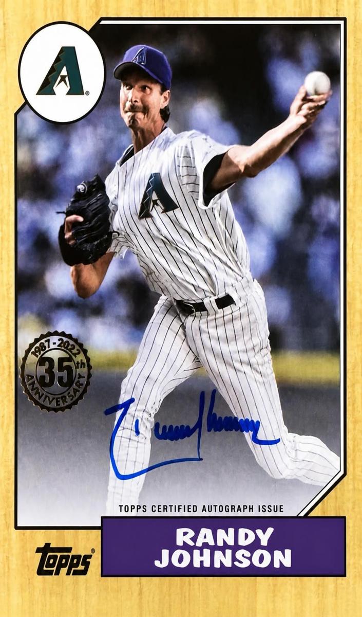 2022 Topps Randy Johnson [Platinum] #87BA-RJ card