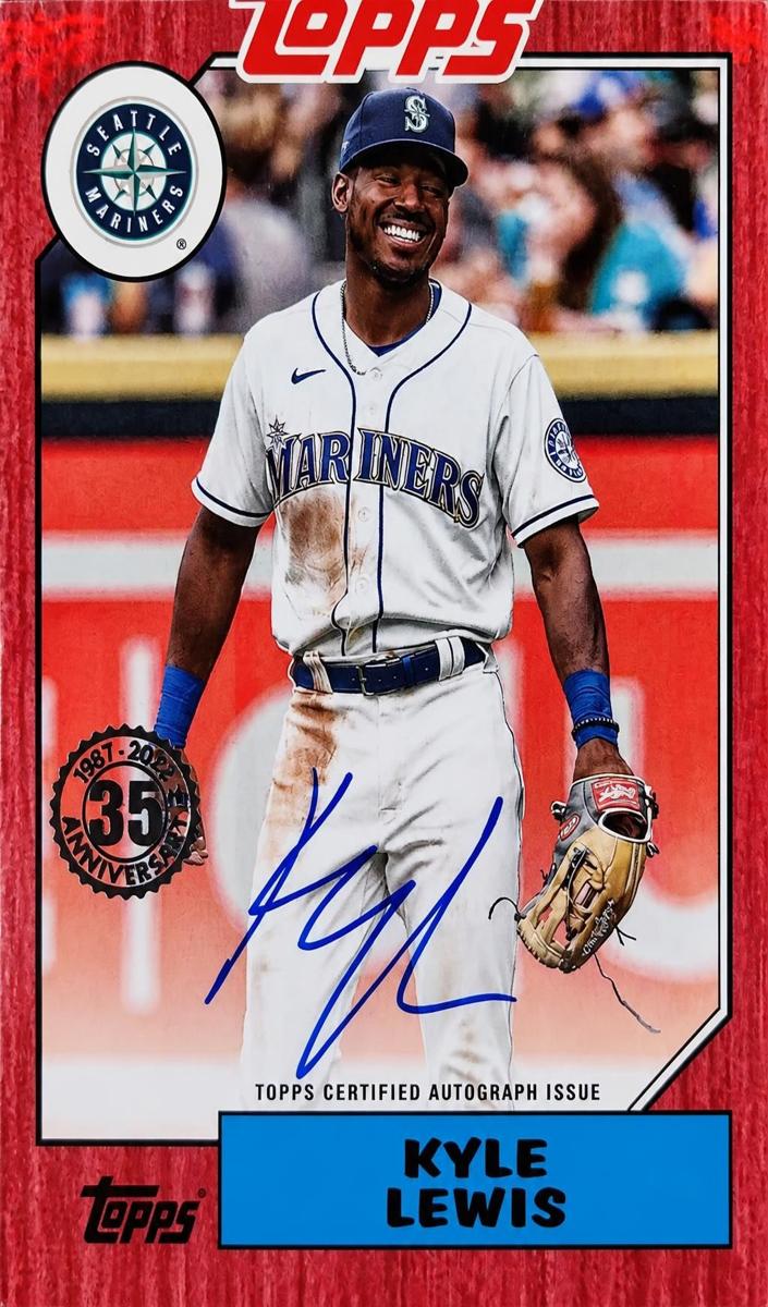 2022 Topps Kyle Lewis [Red] #87BA-KLE card