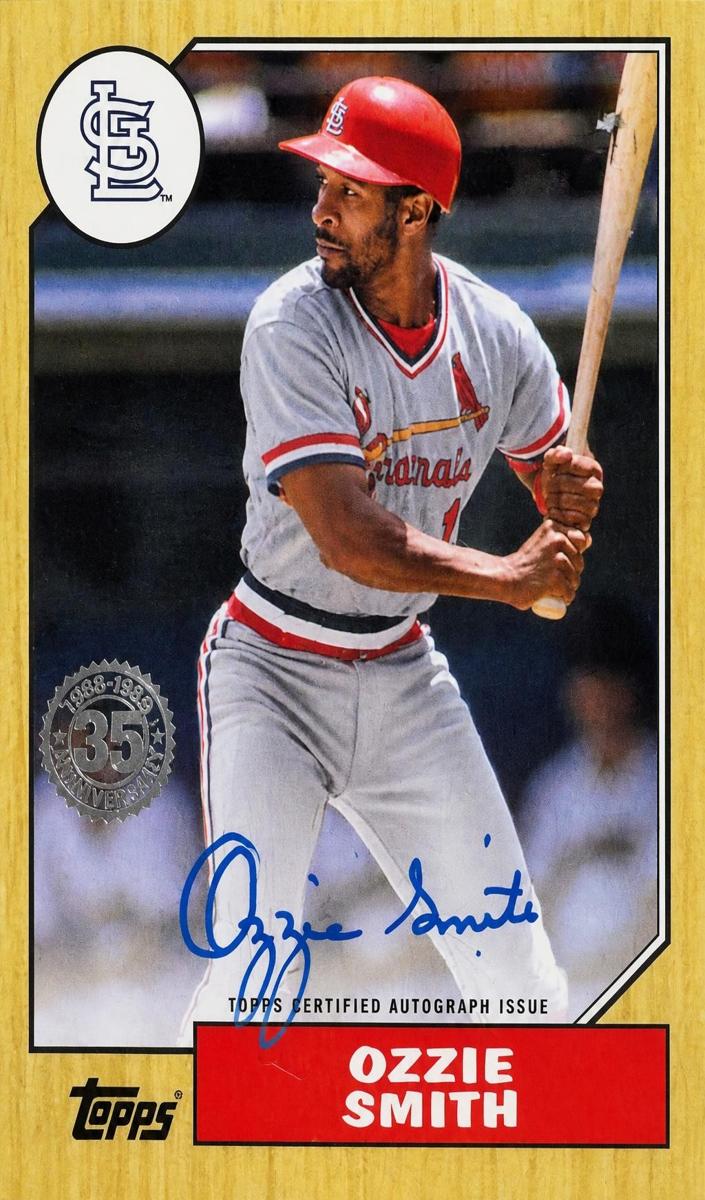 2022 Topps Ozzie Smith [Gold] #87BA-OS card