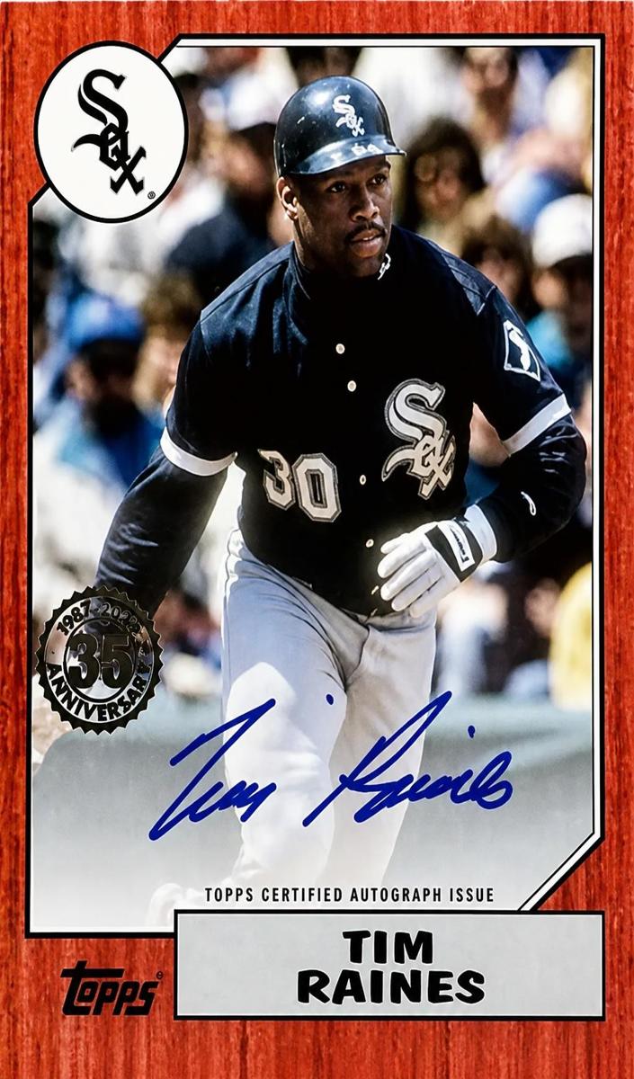 2022 Topps Tim Raines [Red] #87BA-TRA card