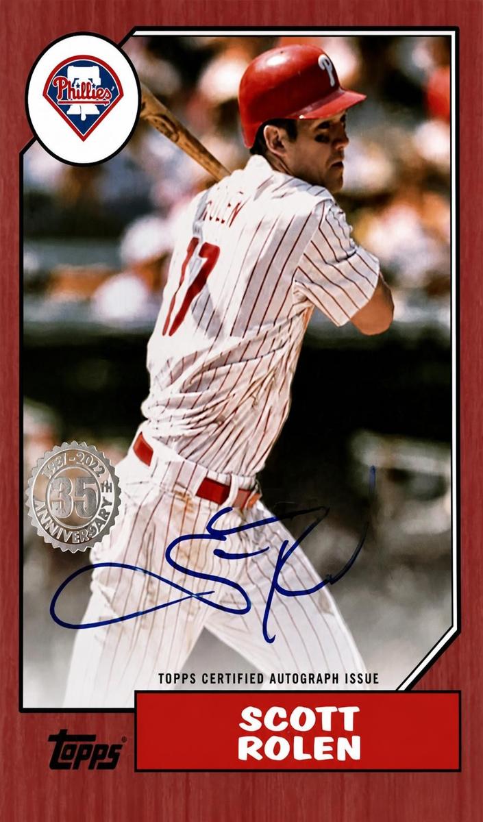 2022 Topps Scott Rolen [Red] #87BA-SR card