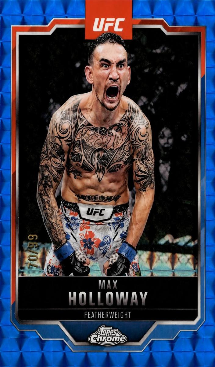 2025 Max Holloway [Blue Geometric Refractor] #100