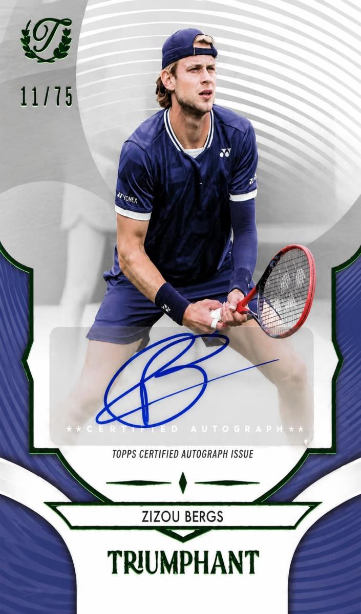 2025 Zizou Bergs [Hard Court Blue Foil] #49-A