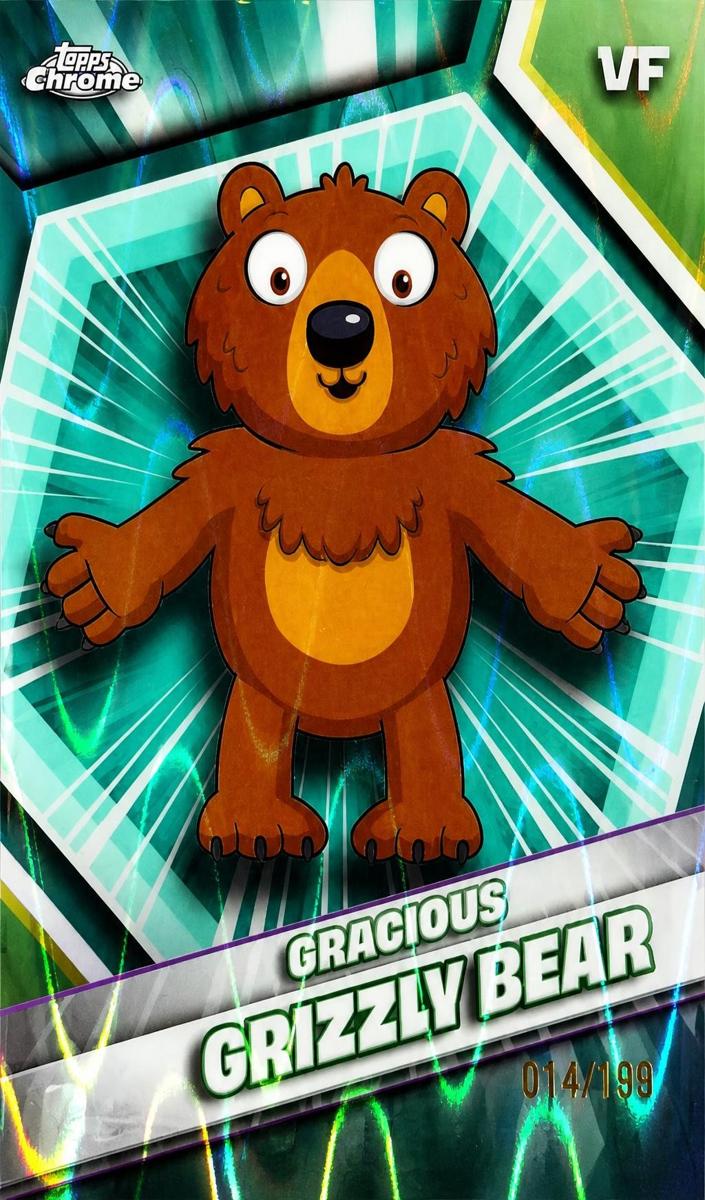 2026 Gracious Grizzly Bear [Aqua RayWave Refractor] #87