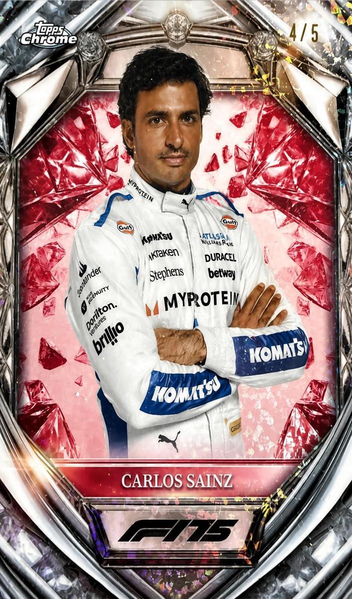 2025 Carlos Sainz [Red Mini-Diamond Refractor] #D75-18