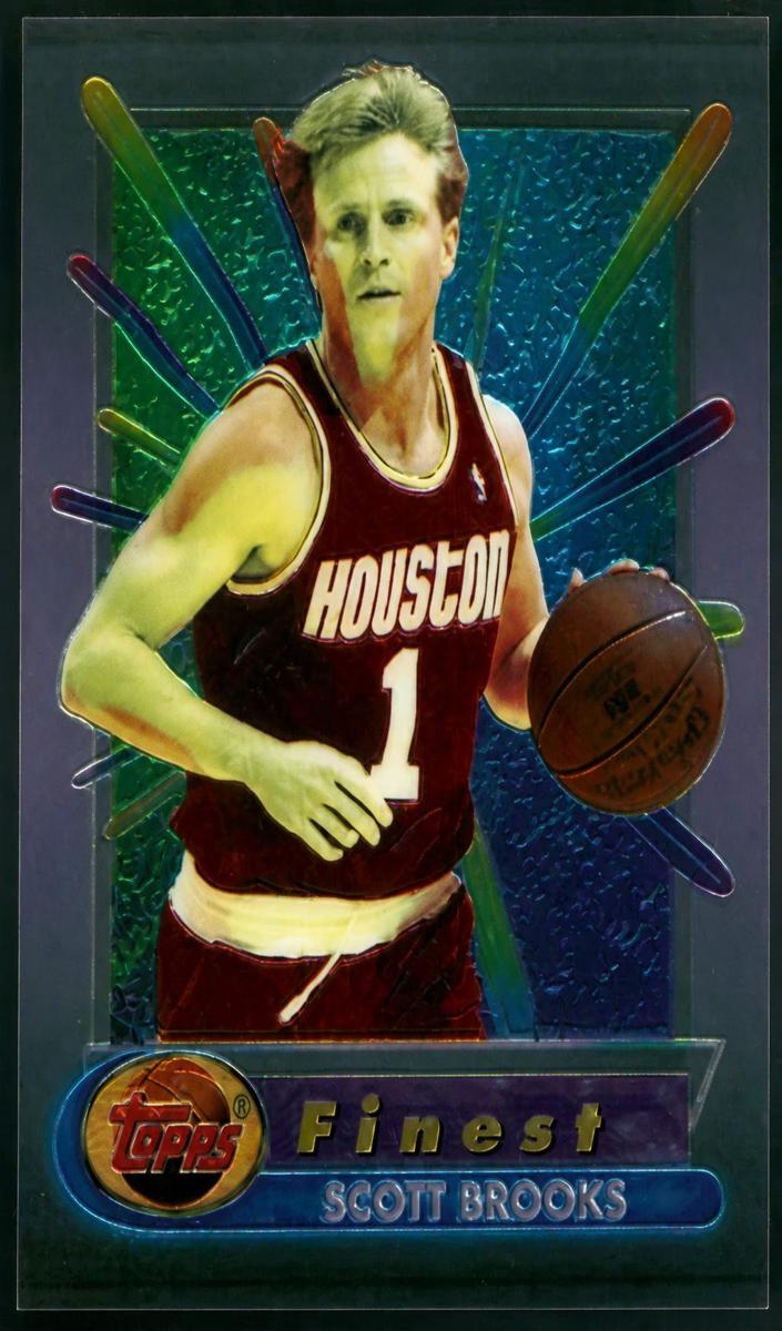 1994 Topps Finest Scott Brooks #128 card
