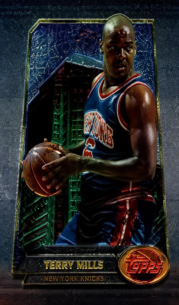 1994 Topps Finest Terry Mills #105 card
