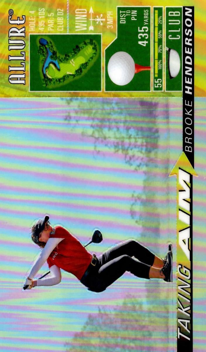 2026 Upper Deck Allure Taking Aim Brooke Henderson #TA-7 card