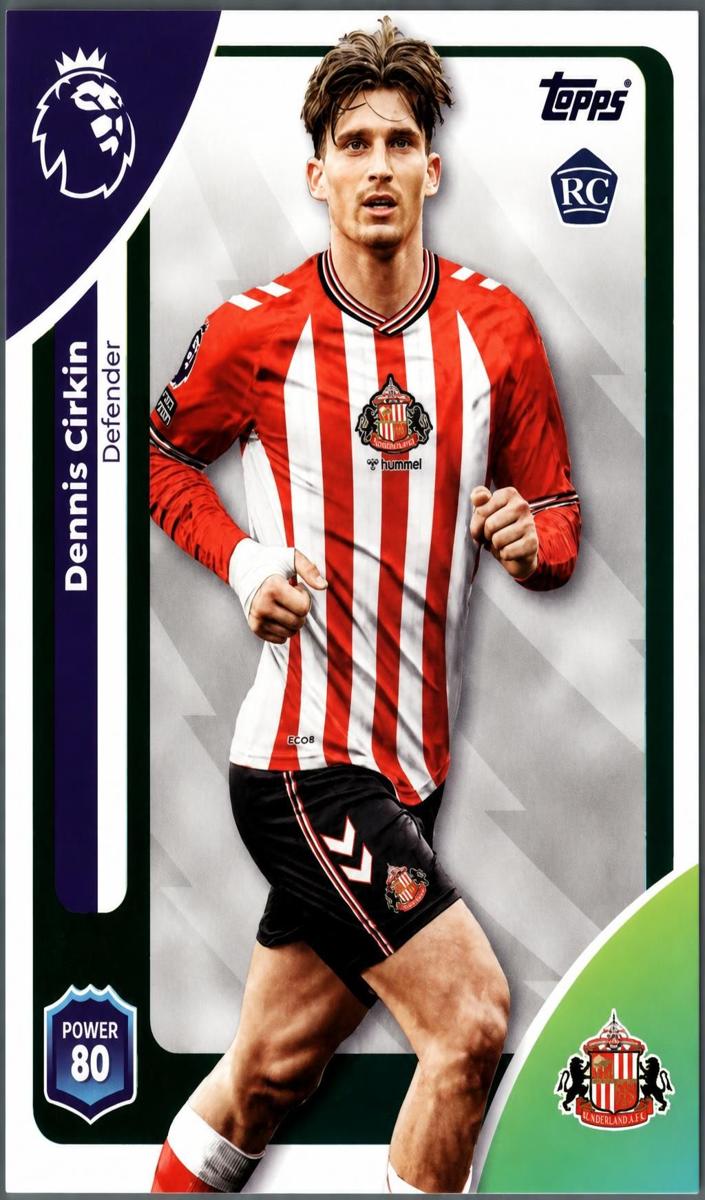 2025 Topps Premier League Dennis Cirkin #346 card