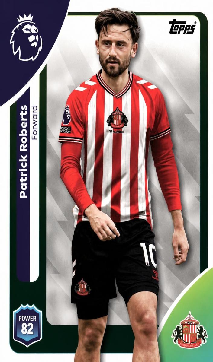 2025 Topps Premier League Patrick Roberts #355 card