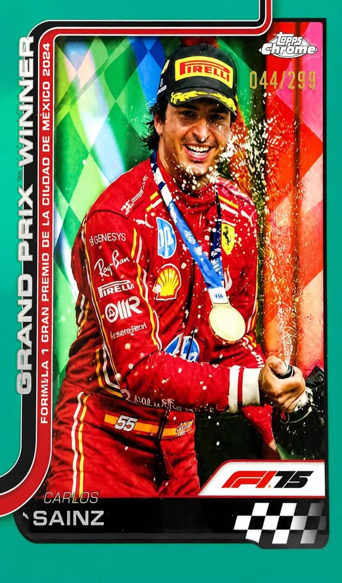 2025 Carlos Sainz [Teal Refractor] #112