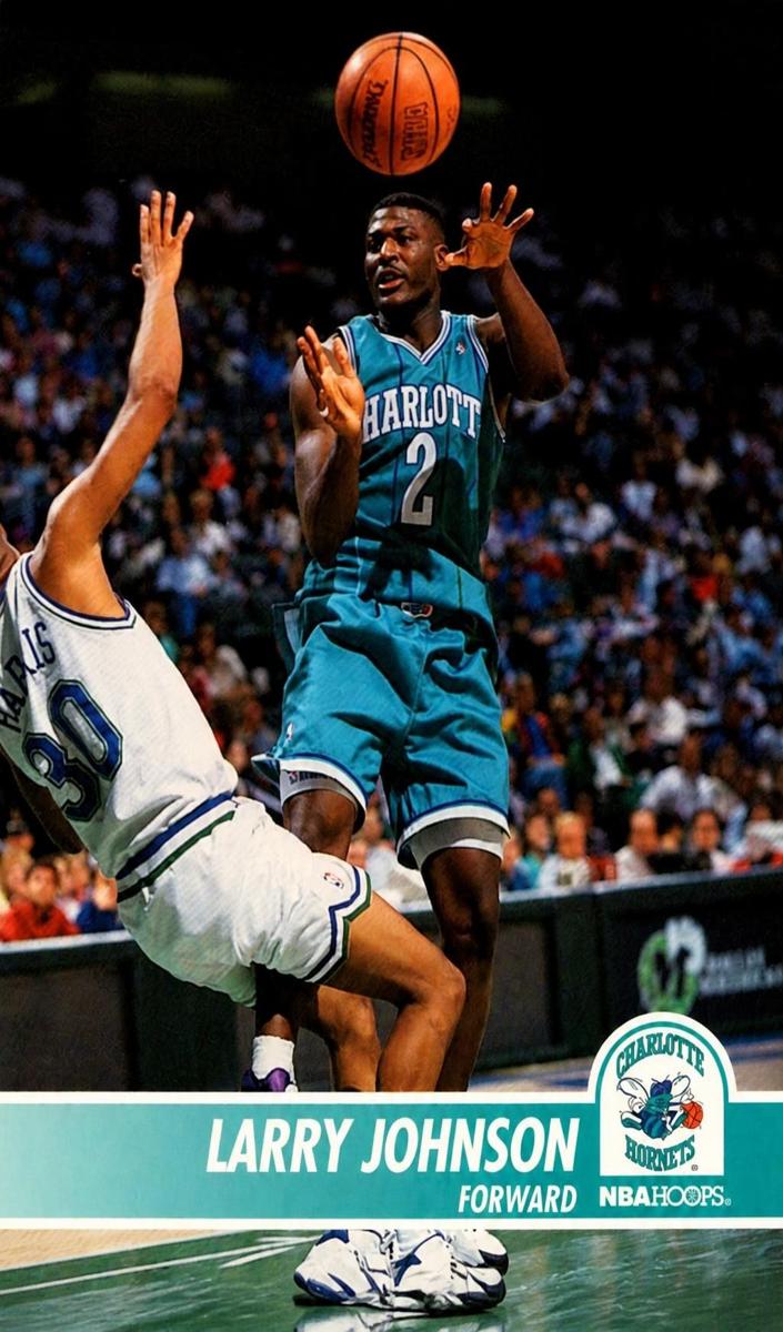 1994 Hoops Larry Johnson #21 card
