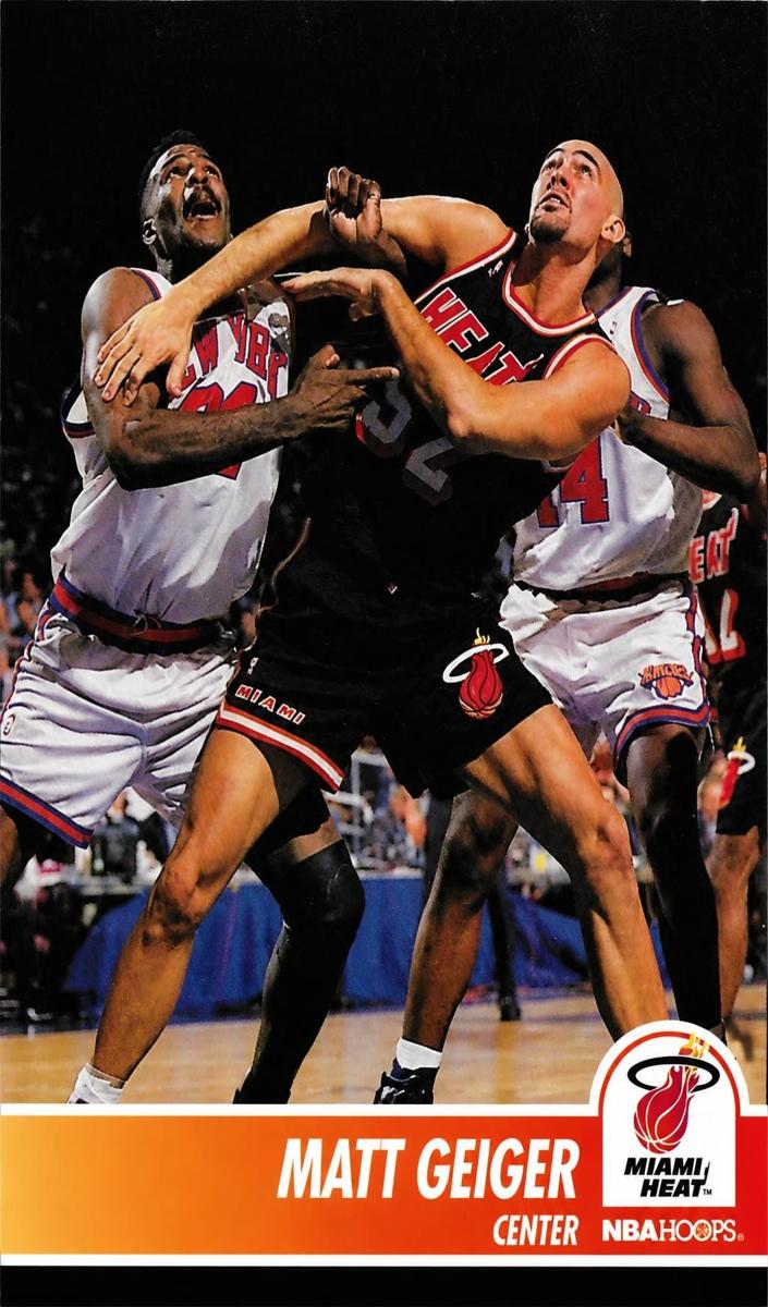 1994 Hoops Matt Geiger #108 card