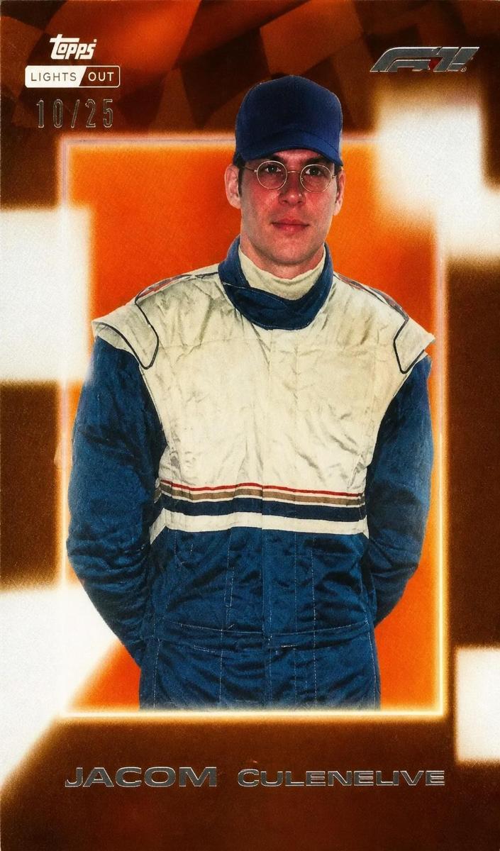 2025 Topps Lights Out 75th Anniversary F1 Jacques Villeneuve [Purple] #NNO card
