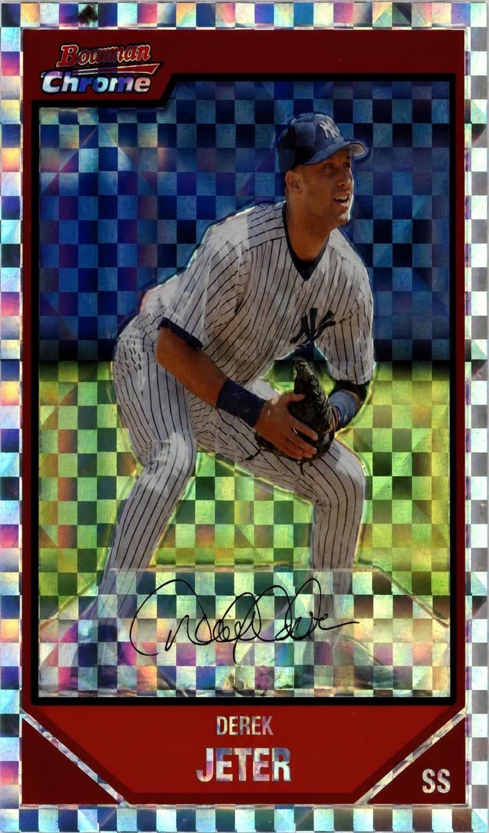 2007 Bowman Chrome Derek Jeter [X-Fractor] #90 card