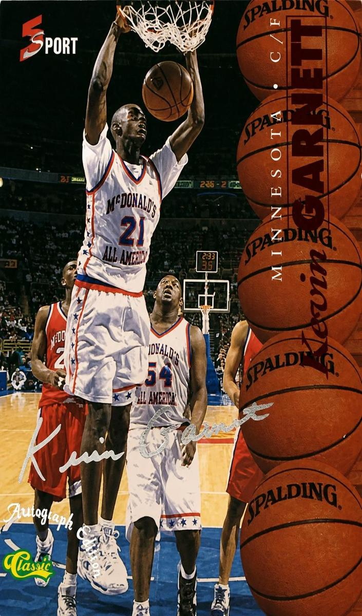 1995 Kevin Garnett [Silver Signature] #S5