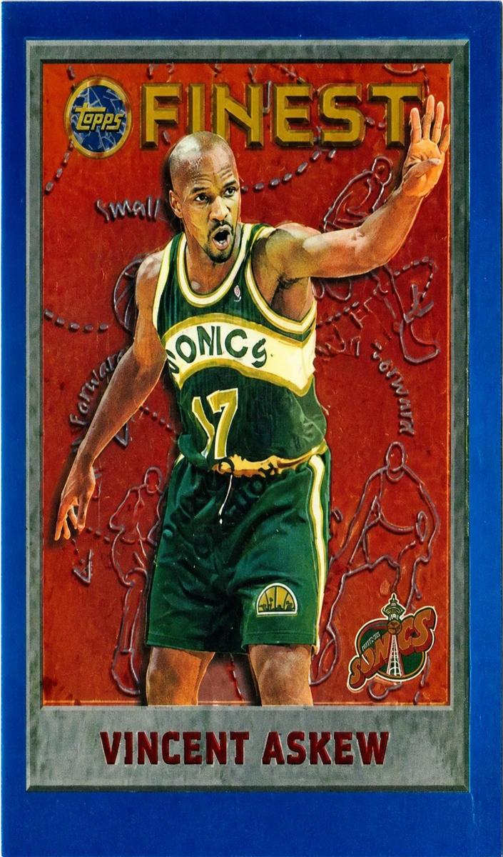 1995 Topps Finest Vincent Askew #59 card