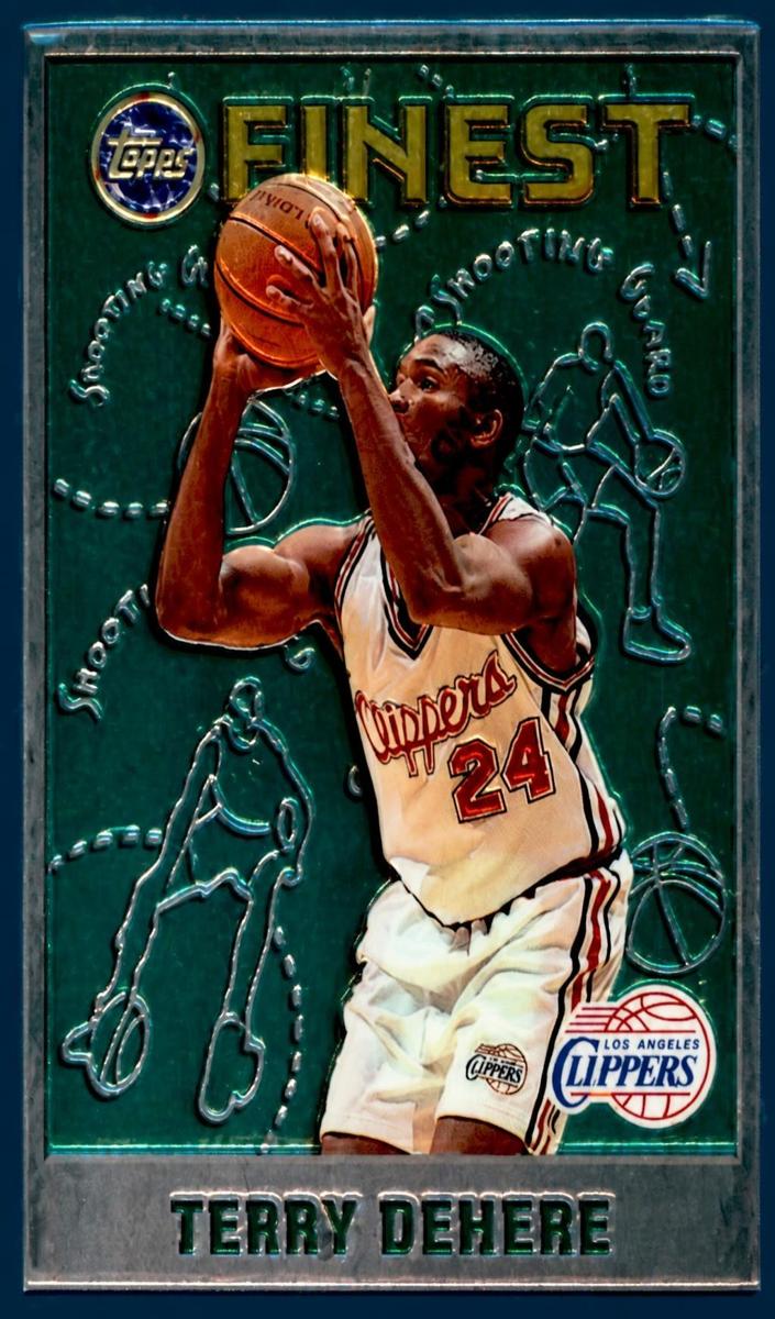 1995 Topps Finest Terry Dehere #102 card