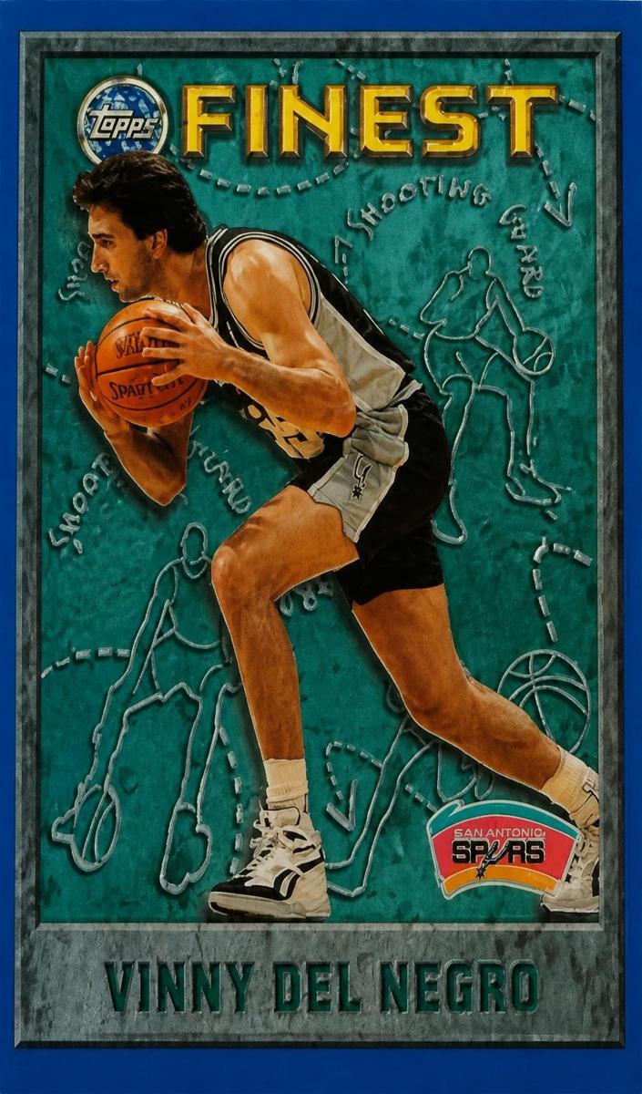 1995 Topps Finest Vinny Del Negro #78 card