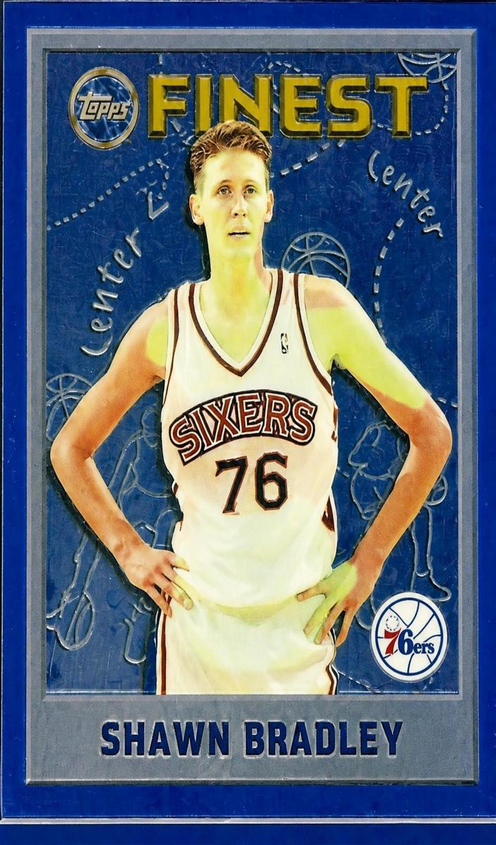 1995 Topps Finest Shawn Bradley #100 card