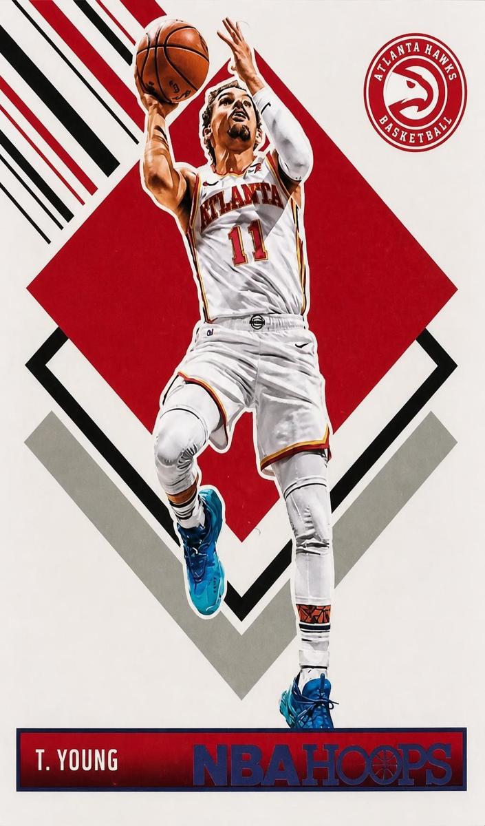 2024 Panini Hoops Trae Young #287 card
