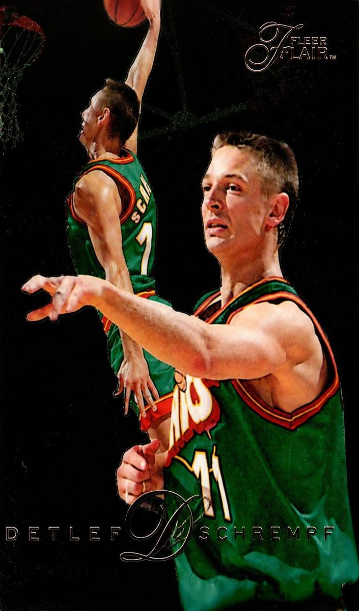 1995 Flair Detlef Schrempf #190 card