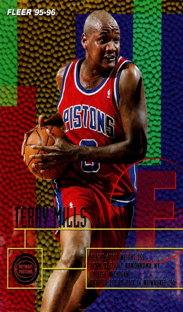 1995 Fleer Terry Mills #55 card