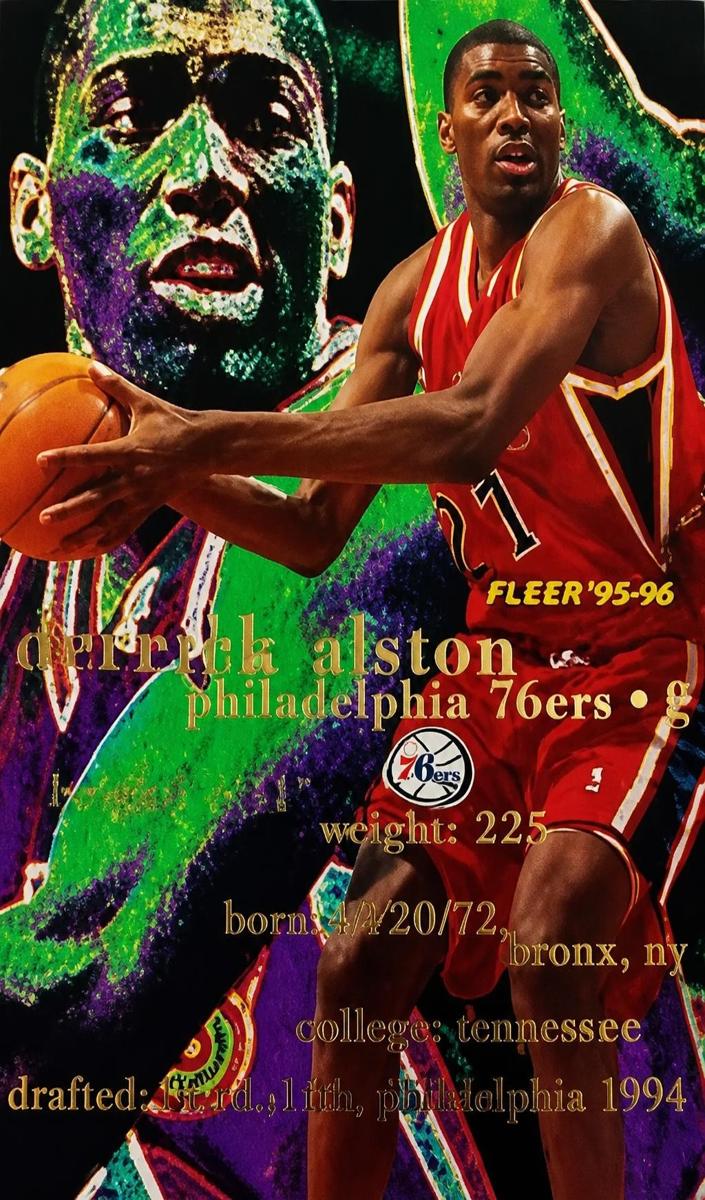 1995 Fleer Derrick Alston #134 card