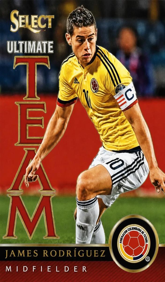 2015 Panini Select James Rodriguez [Purple] #12 card