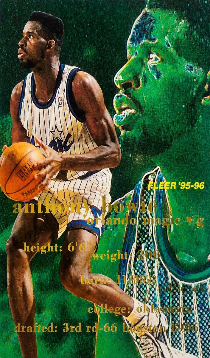 1995 Fleer Anthony Bowie #127 card