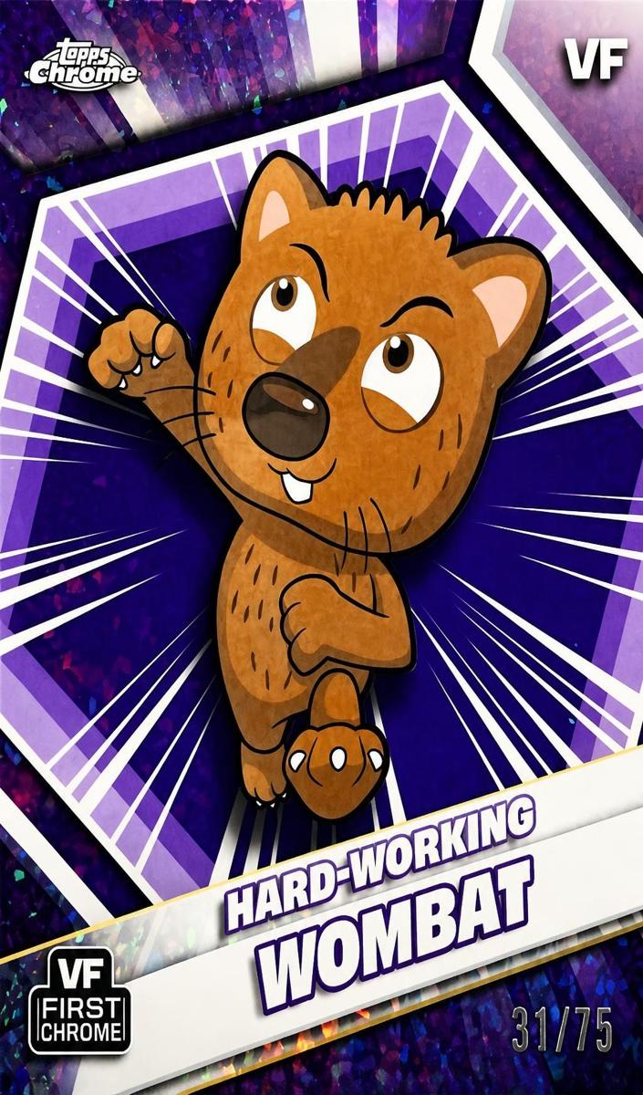 2026 Hard-Working Wombat [Purple Mini-Diamond Refractor] #91