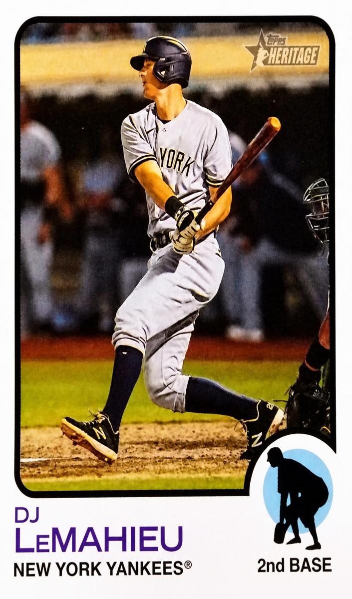 2022 Topps Heritage DJ LeMahieu #169 card