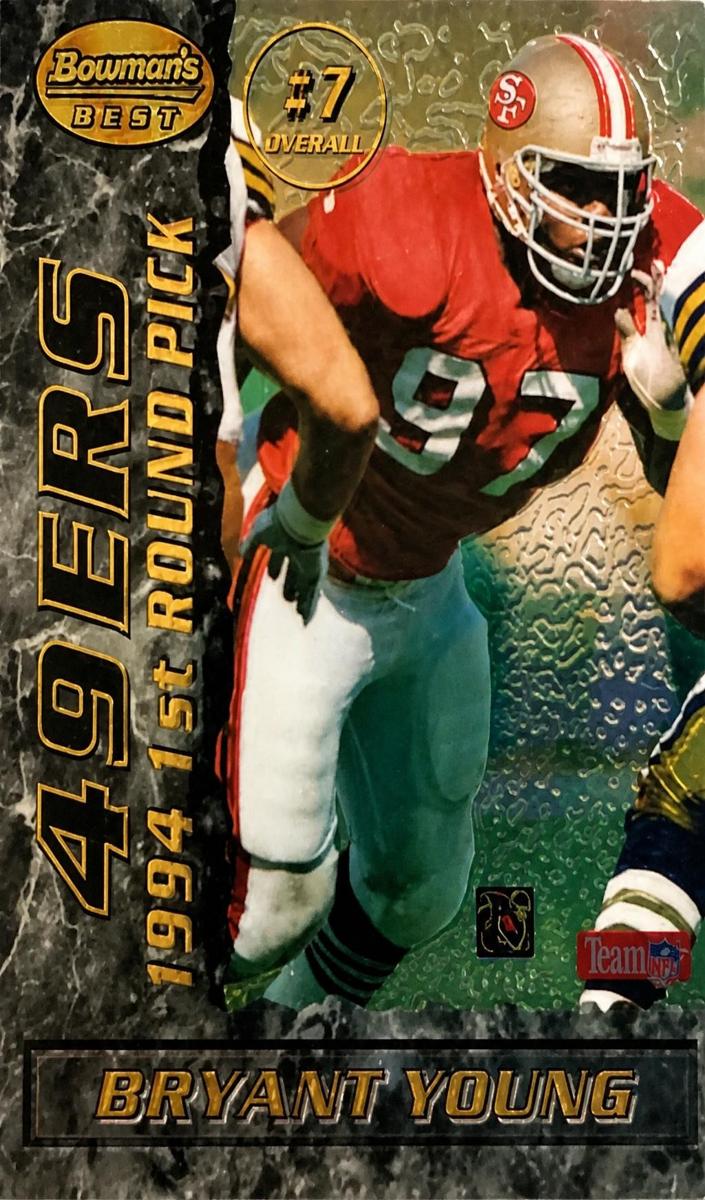 1995 Bowman's Best Bryant Young #7 card