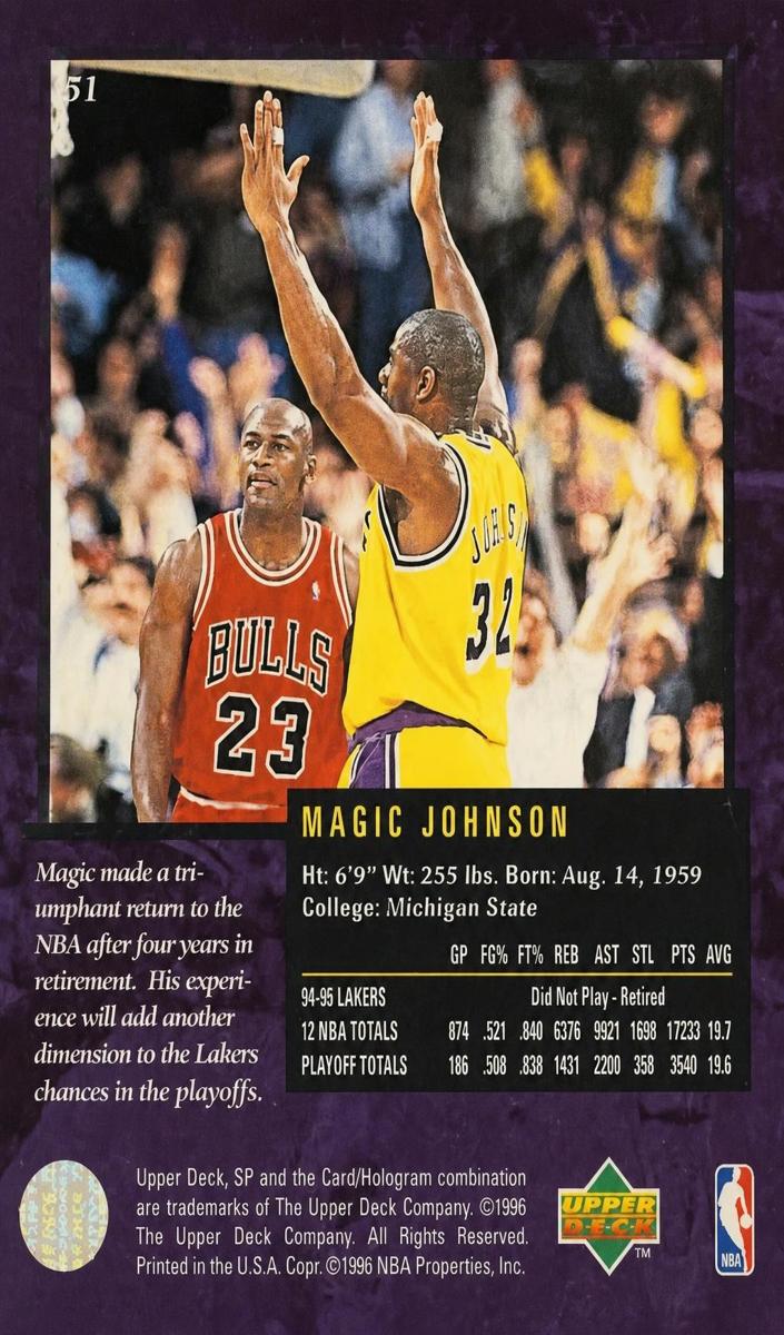 1995 Magic Johnson #51