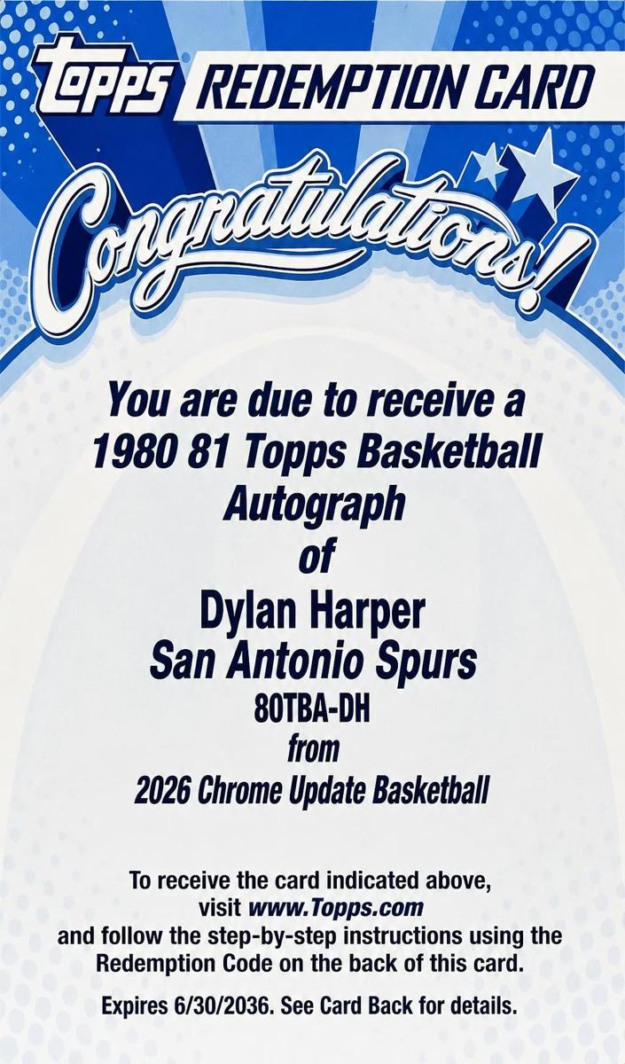 2025 Dylan Harper #80TBA-DH