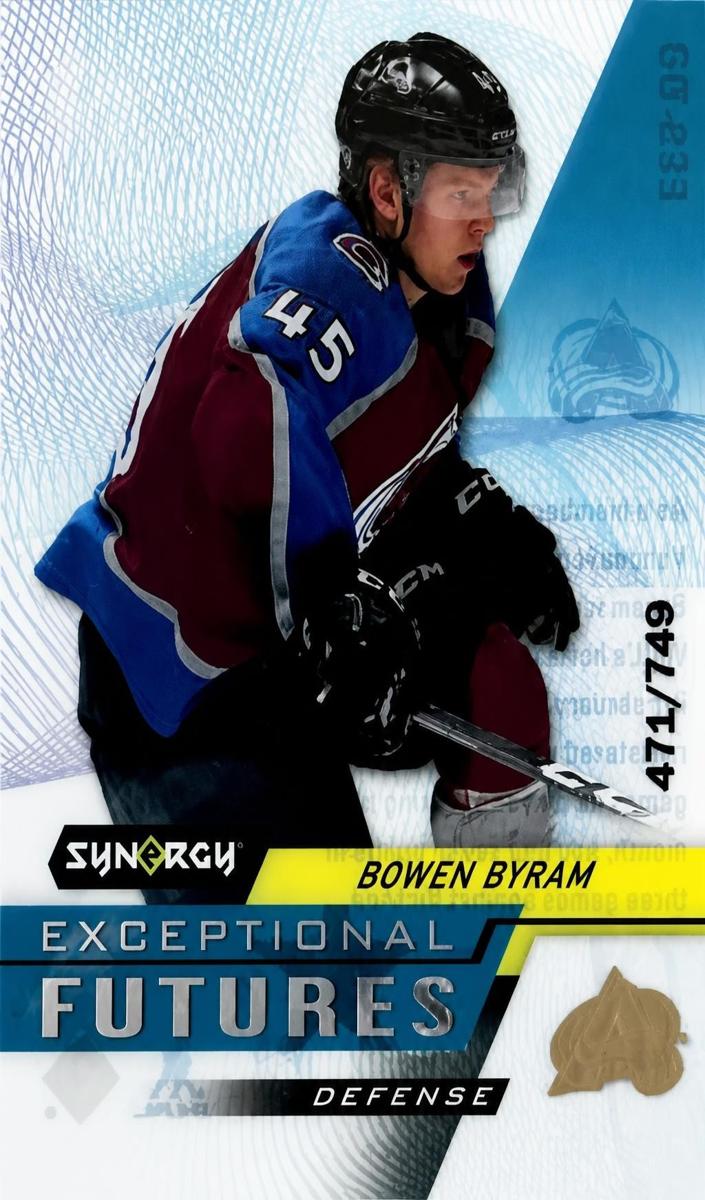2020 Upper Deck Synergy Bowen Byram #EFS-BB card
