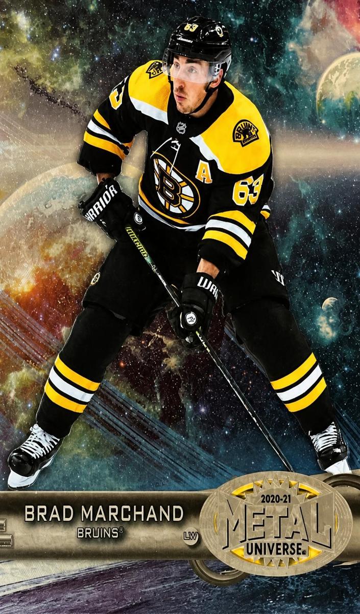 2020 Skybox Metal Universe Brad Marchand [Gold] #R-26 card