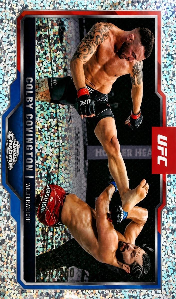 2025 Topps Chrome Colby Covington [Speckle Refractor] #154 card